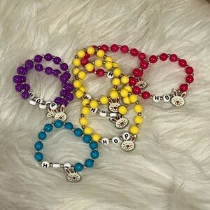 ☀️NEW☀️Colorful Bunny Charm Kids Bracelets